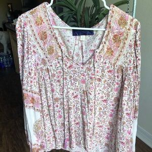 Pink designed blouse